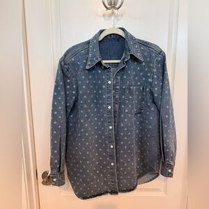 Blue Denim jacket with rhinestones